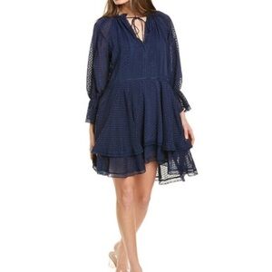 ⭐️NWT Alice + Olivia Joanne Lace Trim Ruffled Mini Dress⭐️